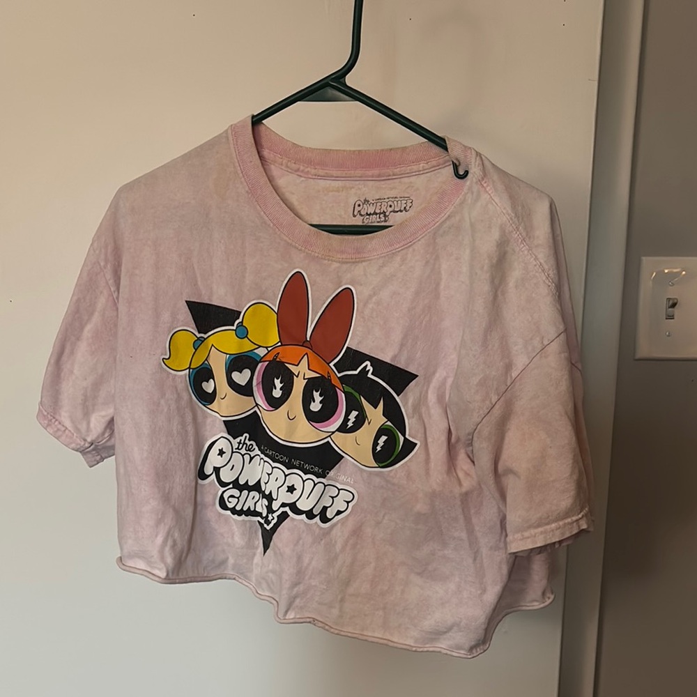Powerpuff girls pink crop top